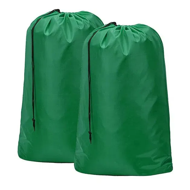 2 Συσκευασία νάιλον τσάντα πλυντηρίου